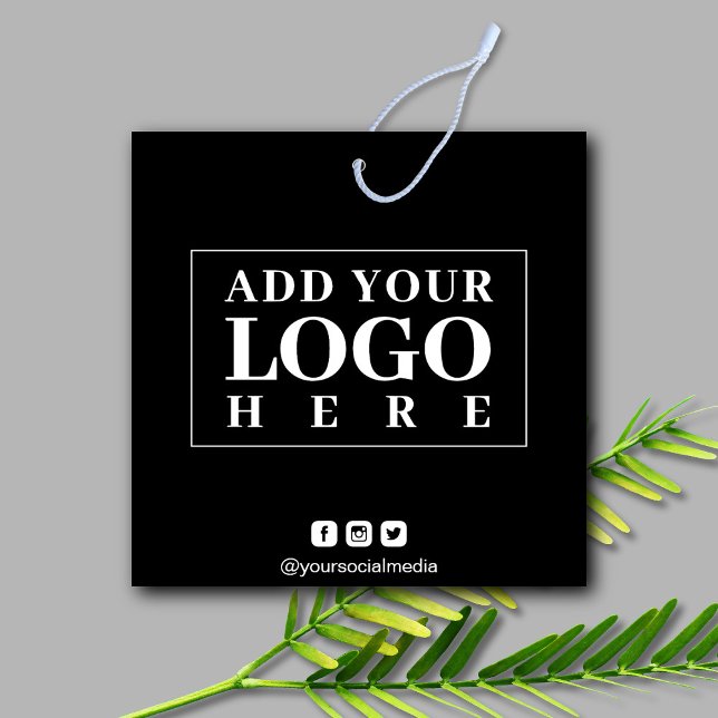Black Logo Social Media Professional Hang Tag (Creator Uploaded)
