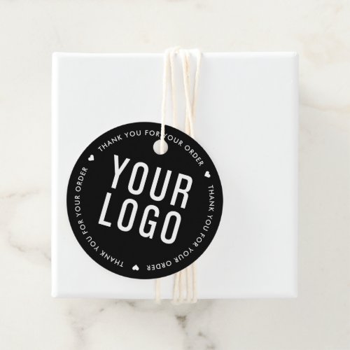 Black Logo Thank You For Your Order Tag