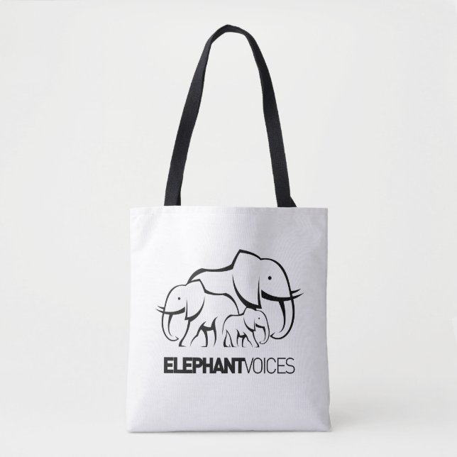 Black Logo Tote - (Reduce - Reuse - Recycle) (Front)
