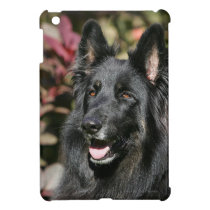 Black Long Haired German Shepherd iPad Mini Cover