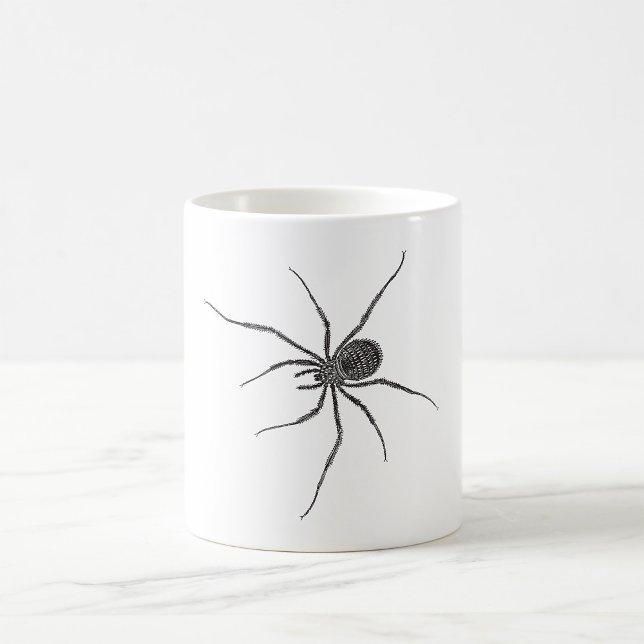 Black Long Leg Spider Creepy Arachnid Coffee Mug (Creator Uploaded)