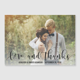 Black Love And Thanks Script Personalized Photo