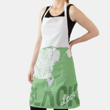 BLACK LOVE APRON