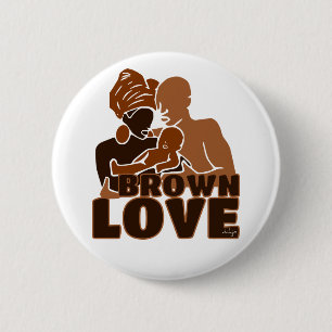 Black Love Brown Love Pinback Button
