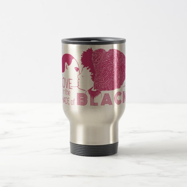 BLACK LOVE in PINK Travel Mug (Center)