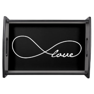Black Love Infinity Serving Tray