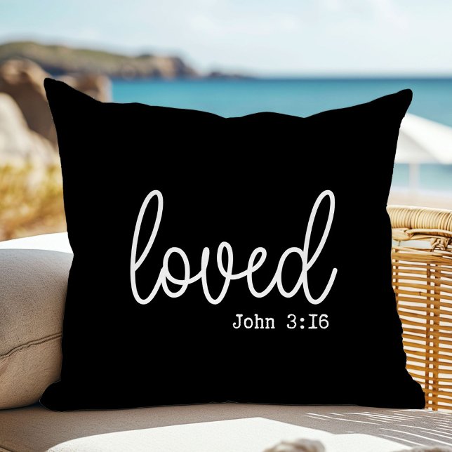 Black Love Quote Throw Pillow (Creator Uploaded)