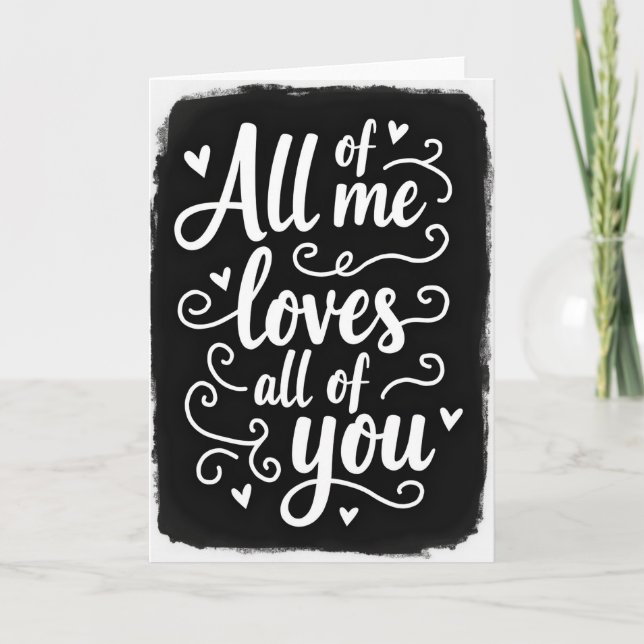 Black Love You Always Card (Front)