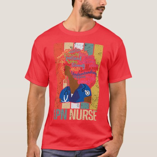 Black LPN Nurse s For African American Melanin Nur T_Shirt