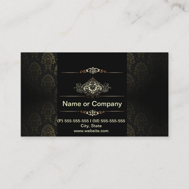 BLACK LUXURY BUSINESS CARD (Front)