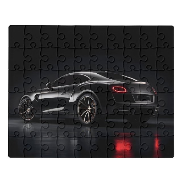 Black luxury car jigsaw puzzle (Puzzle Horizontal)