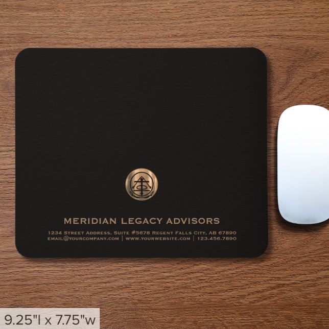 Black Luxury Copper Logo Mouse Pad (Creator Uploaded)