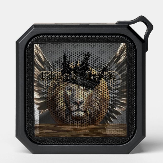 Black Lyon bass Bluetooth Speaker (Front)