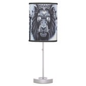 Black Lyon military robotic 2 Table Lamp (Front)
