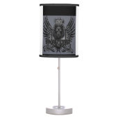 black Lyon military robotic Table Lamp (Front)