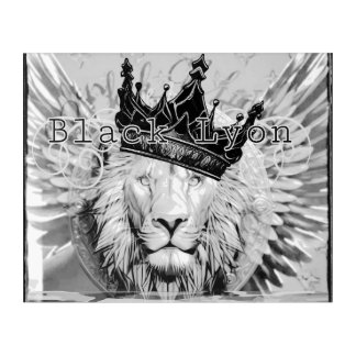 Black Lyon royal Acrylic Print