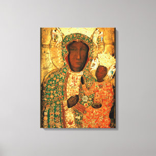 Black Madonna and Child Our Lady of Czestochowa Canvas Print