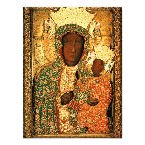 Black Madonna and Child Our Lady of Czestochowa Photo Print