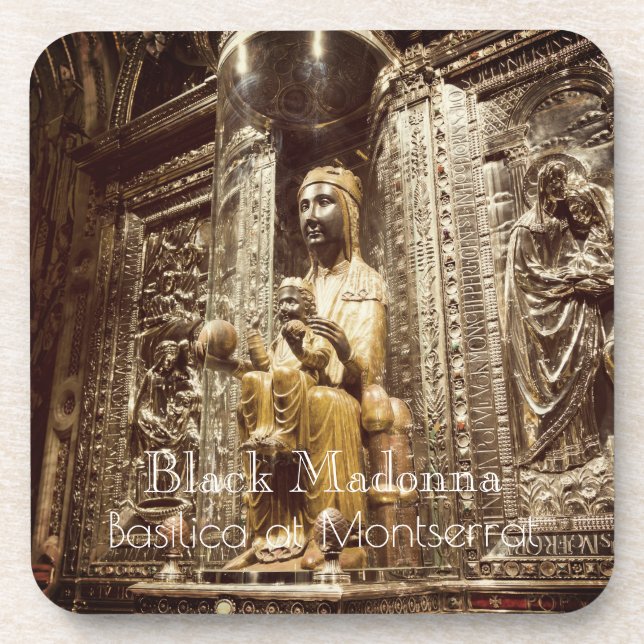 Black Madonna  Beverage Coaster (Front)