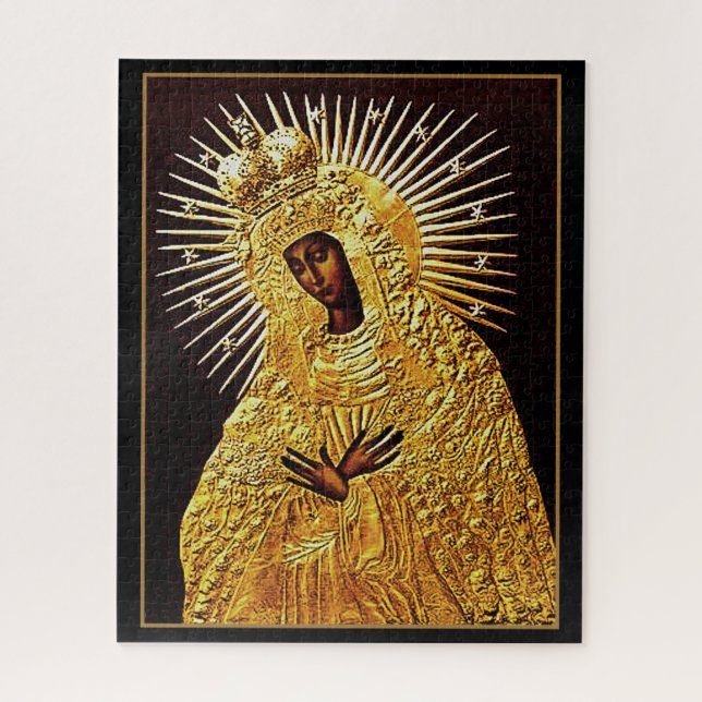 Black Madonna in Prayer ...  fine art  Jigsaw Puzzle (Vertical)