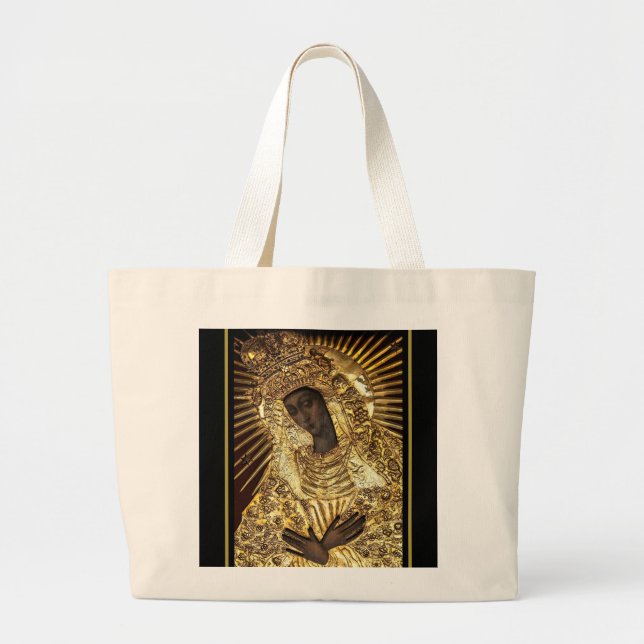  Black Madonna Jumbo Tote Bag (Front)