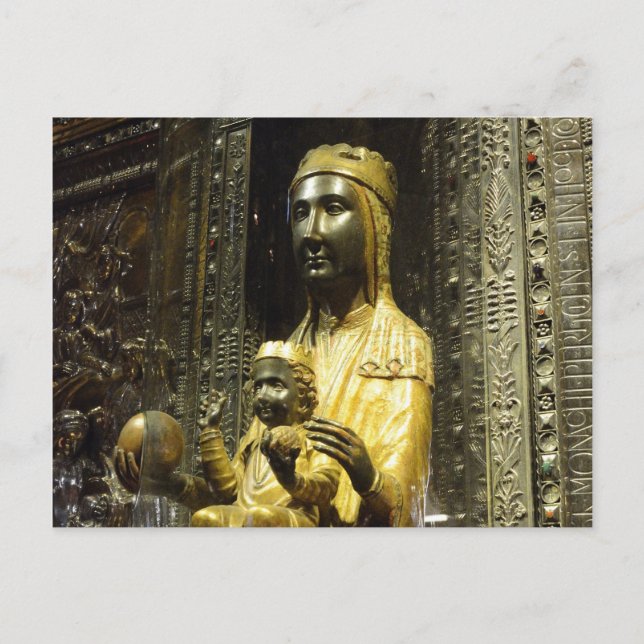 black madonna montserrat postcard (Front)
