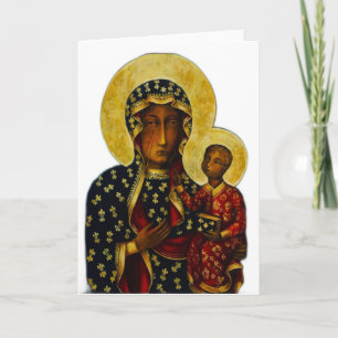 Black Madonna of Częstochowa Card