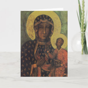 Black Madonna of Czestochowa Greeting Card