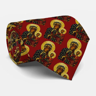 Black Madonna of Częstochowa Neck Tie