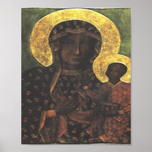 Black Madonna Our Lady Of Czestochowska Poster