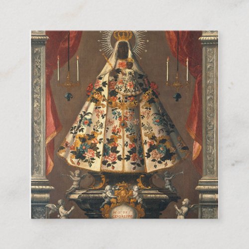 Black Madonna Painting 1745 Square Business Card
