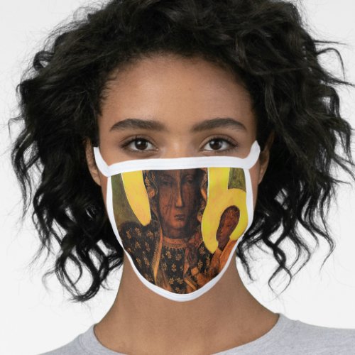 Black Madonna Poland icon Reusable Face Mask