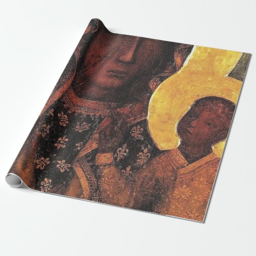 Black Madonna Poland Our Lady Of Czestochowa Wrapping Paper