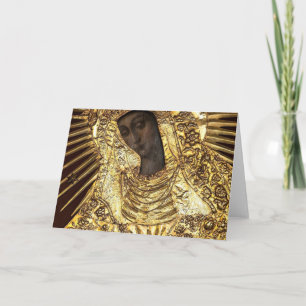 Black Madonna Poland Our Lady of Grace Of The Gate Card