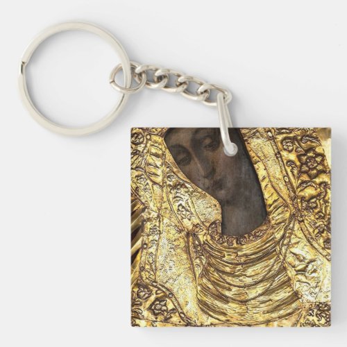 Black Madonna Poland Our Lady of Grace Of The Gate Keychain
