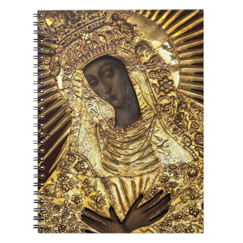 Black Madonna Poland Our Lady of Grace Of The Gate Notebook