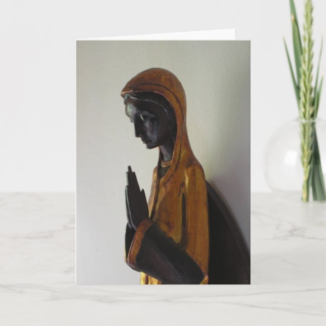 Black Madonna praying Card (Front)