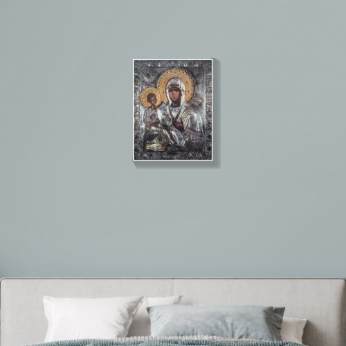 Black Madonna Religious Catholic Art Canvas Photo Tile
