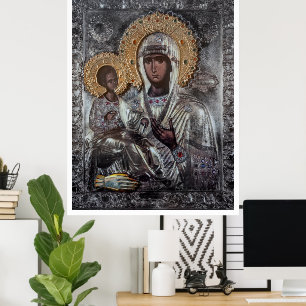 Black Madonna Religious Catholic Art Poster