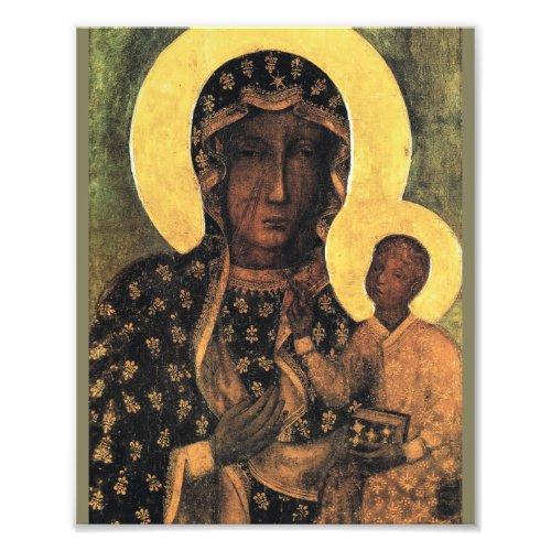 Black Madonna Virgin Mary Icon Poland Our Lady Photo Print