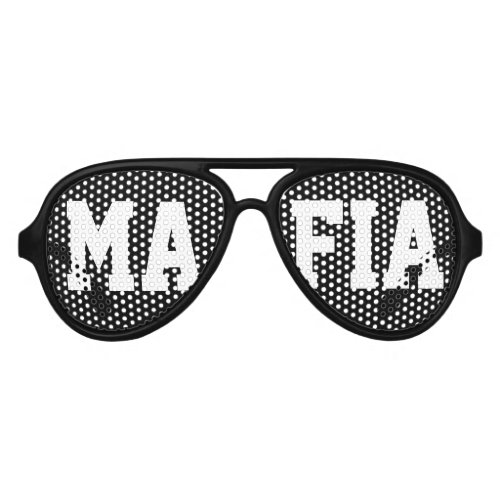 Black mafia costume party shades for gangster look