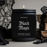 Black Magic Halloween Candle Label – Gothic