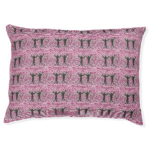 Black Magic Hollyhock by Yeshaya Dank - Pet Bed
