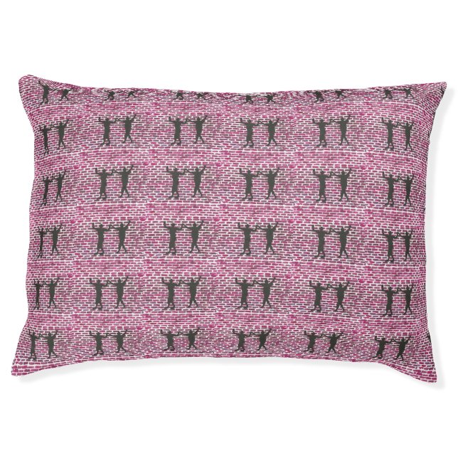 Black Magic Hollyhock by Yeshaya Dank - Pet Pet Bed (Front)