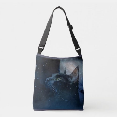 Black Magic Kitty crossover shoulder bag