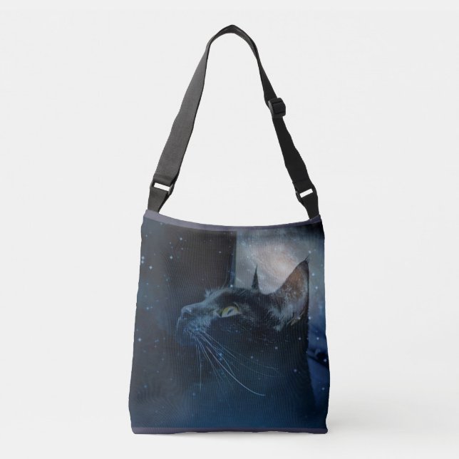 Black Magic Kitty crossover shoulder bag (Front)