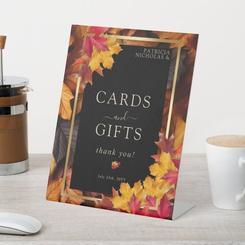 Black Magic Meets Golden Autumn Cards  Gifts  Pedestal Sign