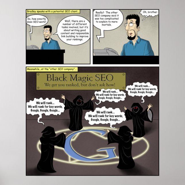 Black Magic SEO Poster (Front)