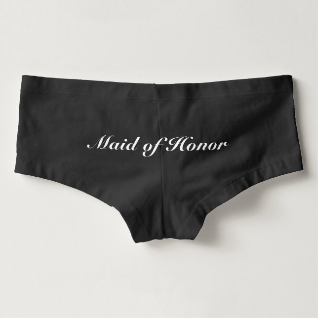 Black Maid of Honor Panties (Back)