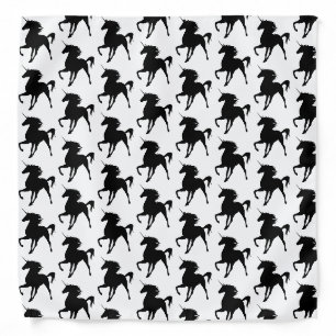 Black Majestic Magical Unicorn Bandana